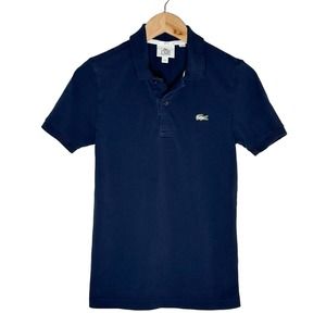 Lacoste Live | Unisex | Navy Blue Classic Short Sleeve Polo Shirt | Size XS